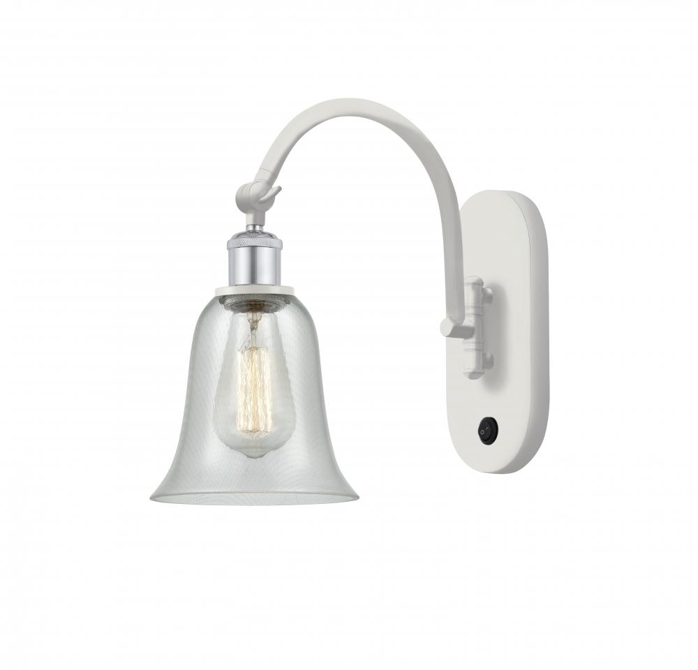 Hanover - 1 Light - 6 inch - White Polished Chrome - Adjustable Swing Arm
