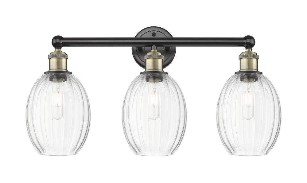 Preston Bulb - 3 Light - 24 inch - Black Antique Brass - Bath Vanity Light