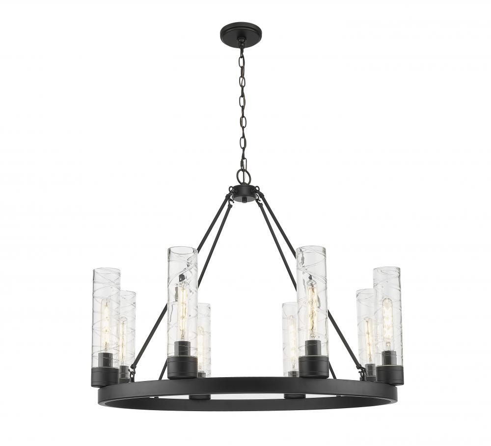 Boreas - 6 Light - 36 inch - Matte Black - Chandelier