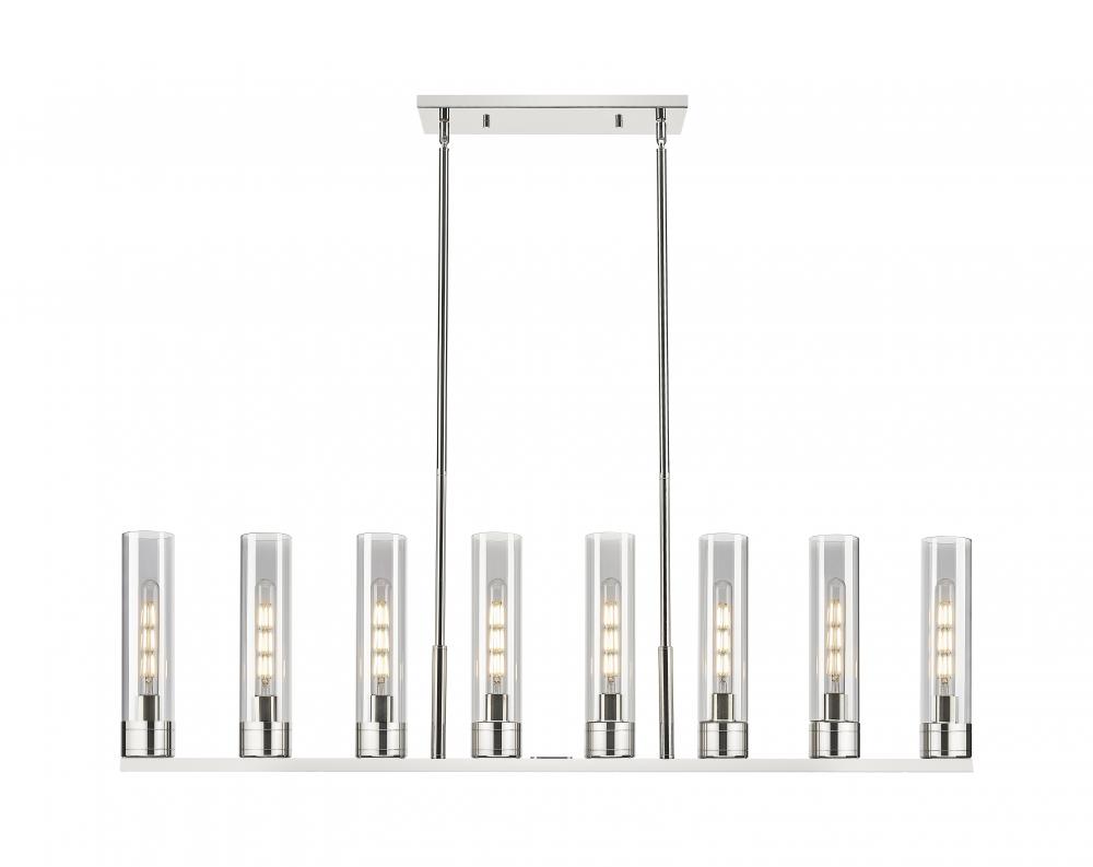 Boreas - 6 Light - 48 inch - Polished Nickel - Linear Pendant