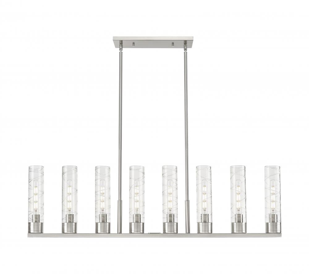 Boreas - 6 Light - 48 inch - Satin Nickel - Linear Pendant