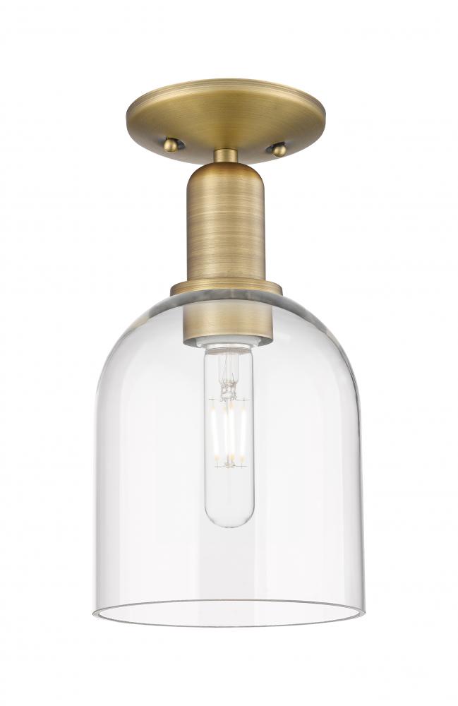 Bella - 1 Light - 6 inch - Brushed Brass - Semi-Flush Mount