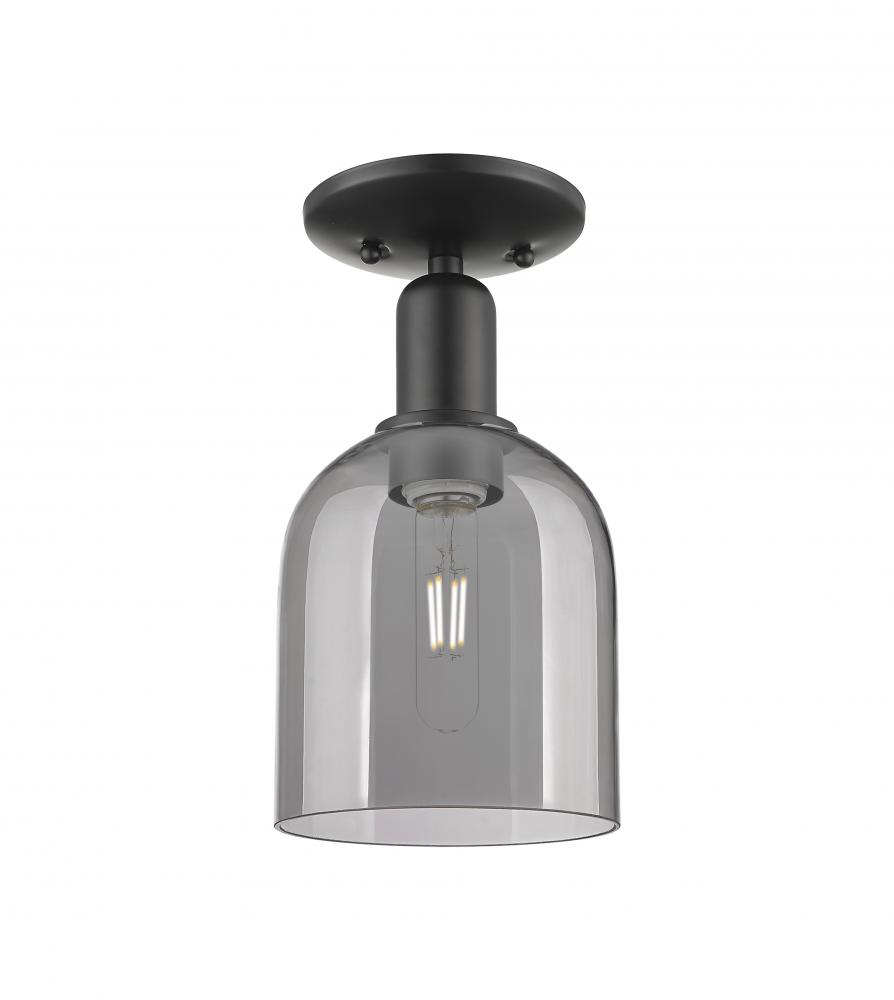 Bella - 1 Light - 6 inch - Matte Black - Semi-Flush Mount