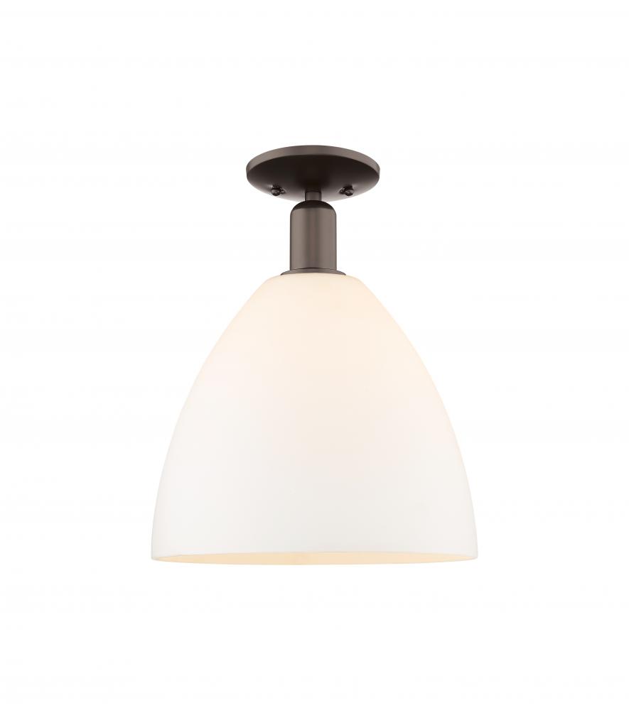 Bristol - 1 Light - 12 inch - Oil Rubbed Bronze - Semi-Flush Mount