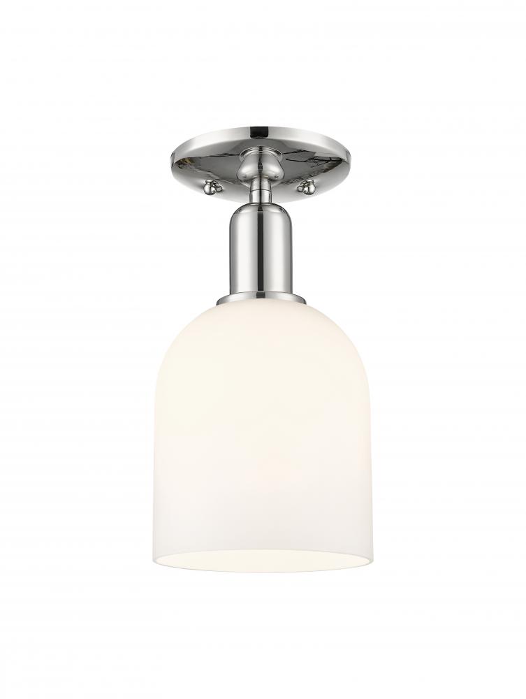 Bella - 1 Light - 6 inch - Polished Nickel - Semi-Flush Mount