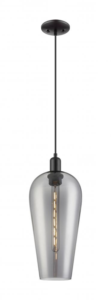 Chelsea - 1 Light - 6 inch - Matte Black - Cord hung - Mini Pendant