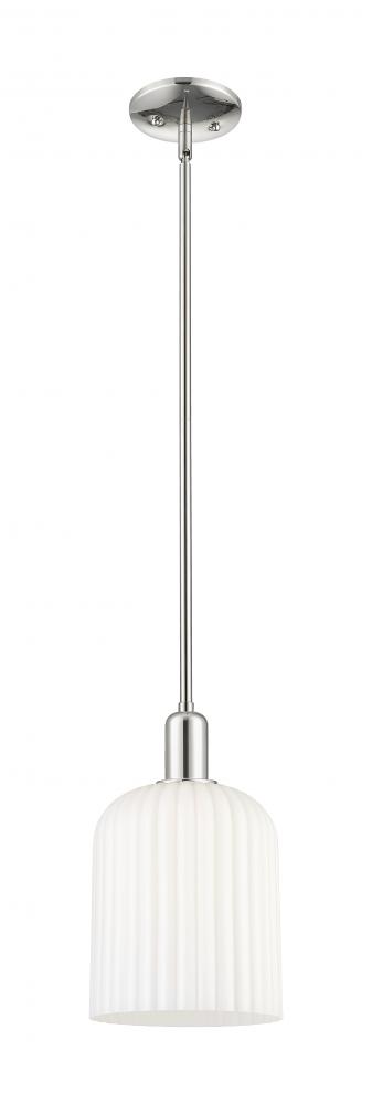 Bridal Veil - 1 Light - 8 inch - Polished Nickel - Mini Pendant