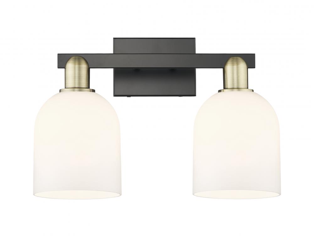 Bella - 2 Light - 17 inch - Black Antique Brass - Bath Vanity Light