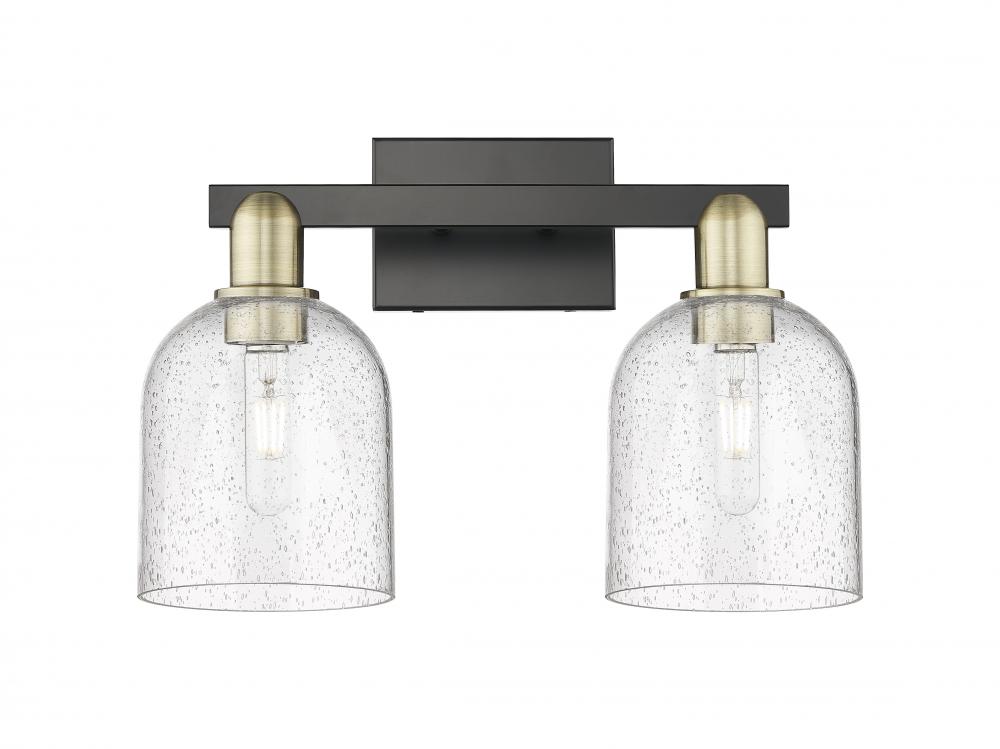 Bella - 2 Light - 17 inch - Black Antique Brass - Bath Vanity Light