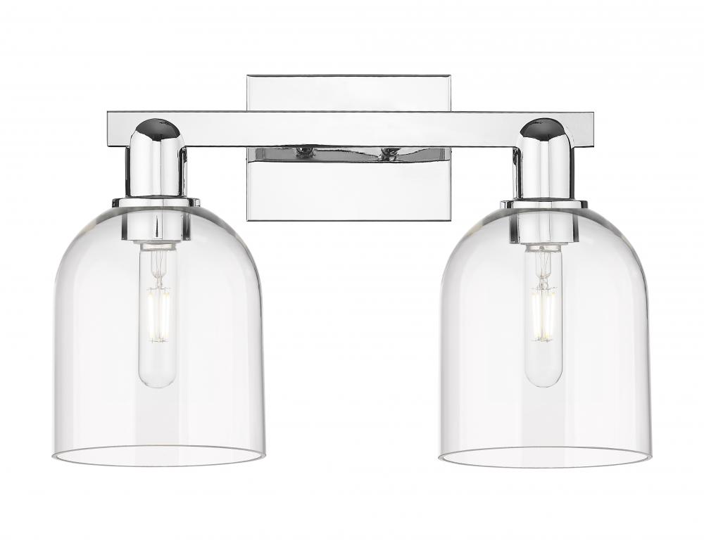 Bella - 2 Light - 17 inch - Polished Chrome - Bath Vanity Light