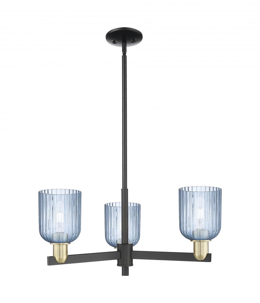 Bridal Veil - 3 Light - 18 inch - Black Antique Brass - Flush Mount
