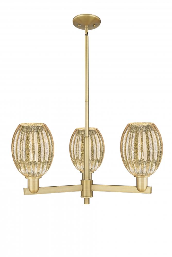 Preston Bulb - 3 Light - 18 inch - Brushed Brass - Flush Mount