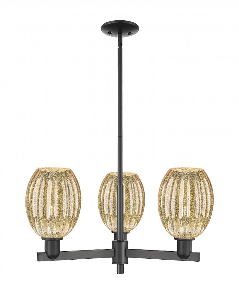 Preston Bulb - 3 Light - 18 inch - Matte Black - Flush Mount