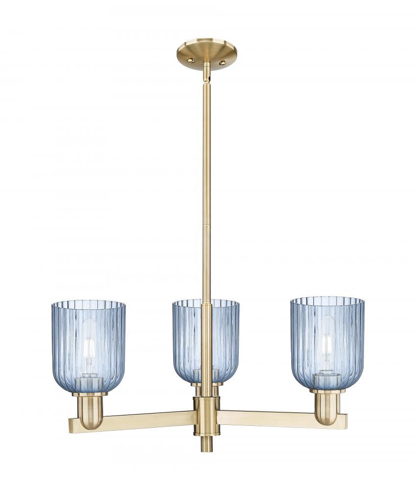 Bridal Veil - 3 Light - 18 inch - Champagne Bronze - Flush Mount