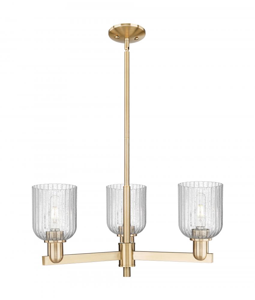 Bridal Veil - 3 Light - 18 inch - Champagne Bronze - Flush Mount