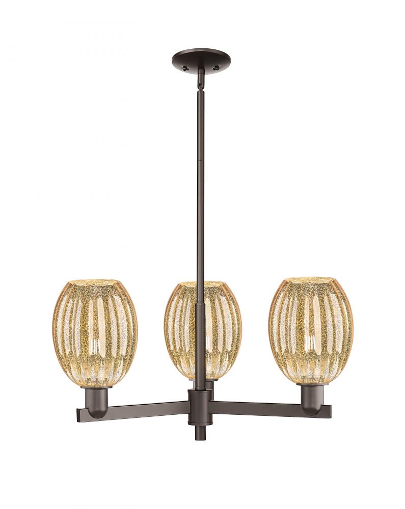 Preston Bulb - 3 Light - 18 inch - Oil Rubbed Bronze - Flush Mount