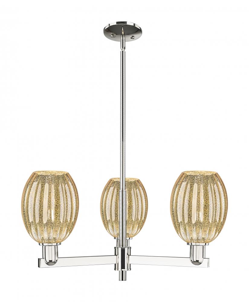 Preston Bulb - 3 Light - 18 inch - Polished Nickel - Flush Mount