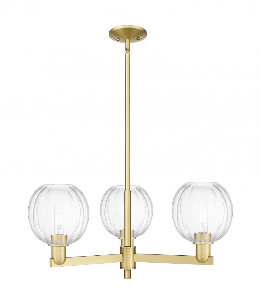 Preston - 3 Light - 18 inch - Satin Gold - Flush Mount