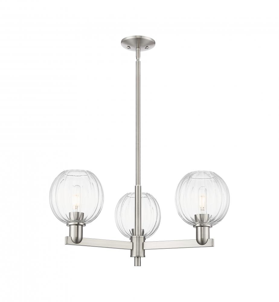 Preston - 3 Light - 18 inch - Satin Nickel - Flush Mount