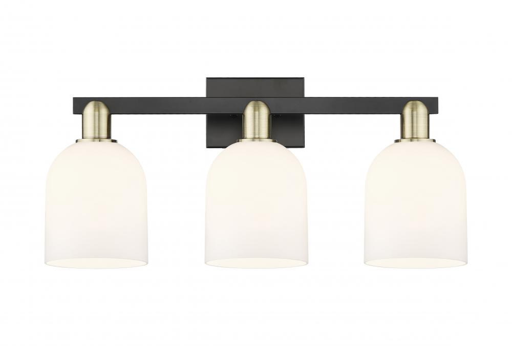 Bella - 3 Light - 25 inch - Black Antique Brass - Bath Vanity Light