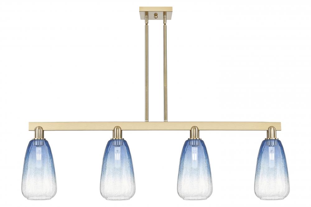 Brookhaven Almond - 4 Light - 48 inch - Champagne Bronze - Cord hung - Island Light