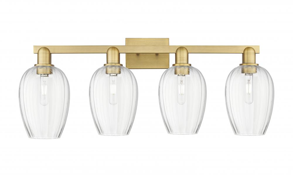 Preston - 4 Light - 36 inch - Brushed Brass - Bath Vanity Light