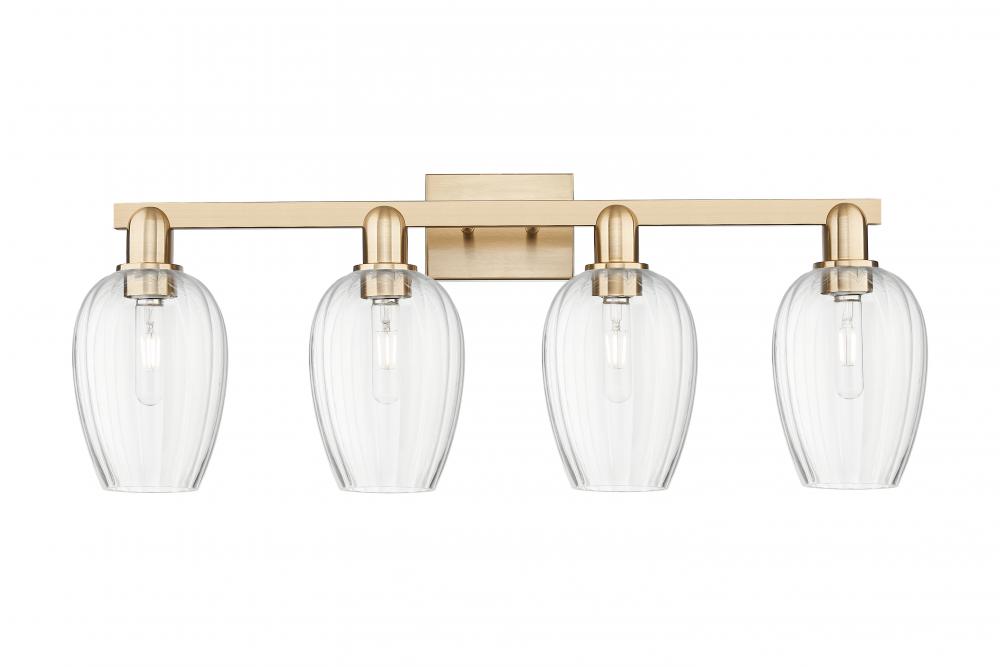 Preston - 4 Light - 36 inch - Champagne Bronze - Bath Vanity Light