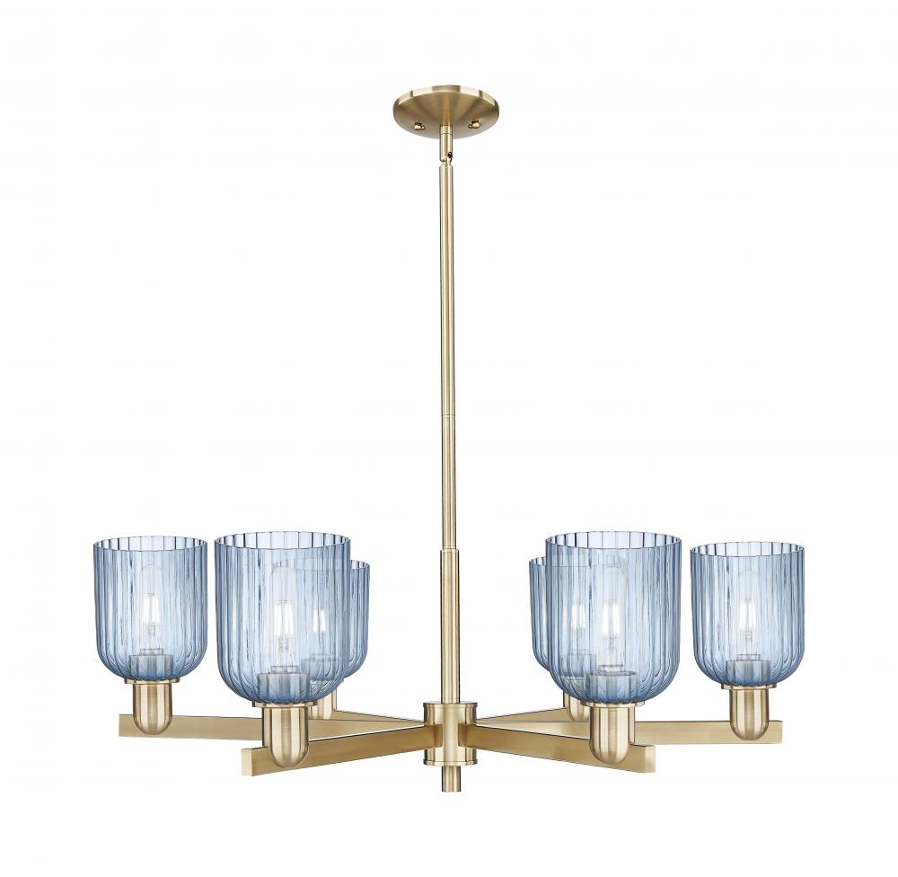 Bridal Veil - 6 Light - 24 inch - Champagne Bronze - Chandelier