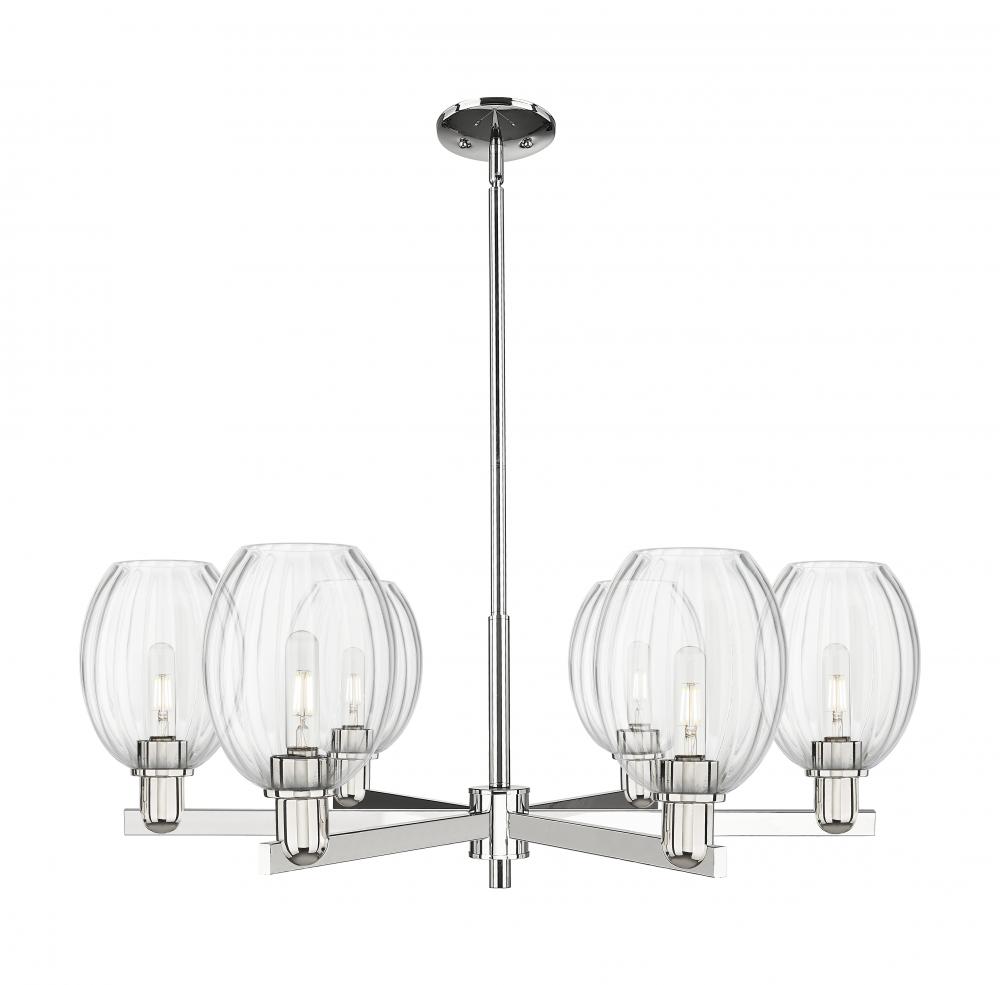 Preston - 6 Light - 24 inch - Polished Nickel - Chandelier