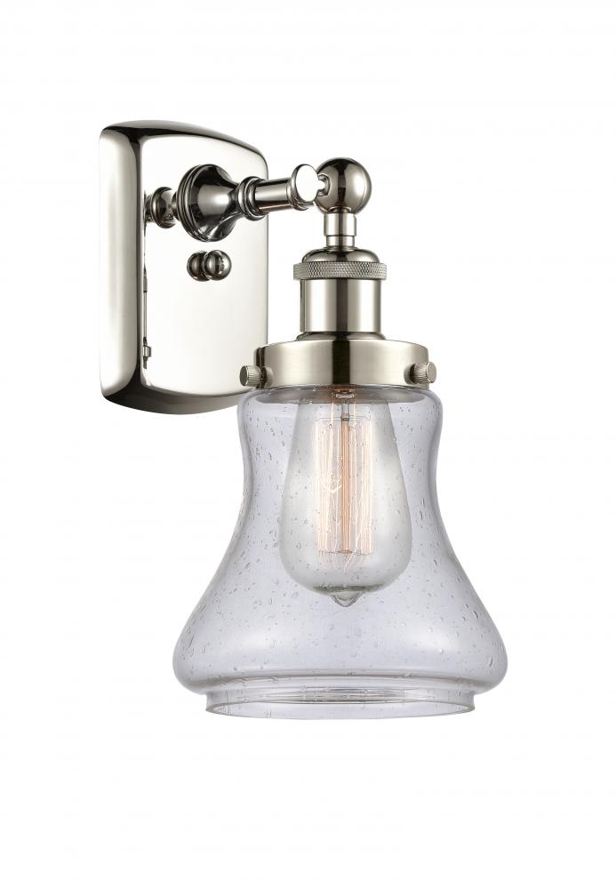 Bellmont - 1 Light - 6 inch - Polished Nickel - Sconce