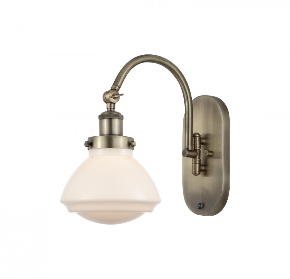 Olean - 1 Light - 7 inch - White Polished Chrome - Adjustable Swing Arm