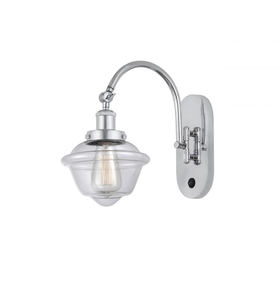 Oxford - 1 Light - 8 inch - Polished Chrome - Adjustable Swing Arm