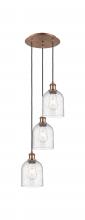 Innovations Lighting 113B-3P-AC-G558-6SDY - Bella - 3 Light - 12 inch - Antique Copper - Cord hung - Multi Pendant