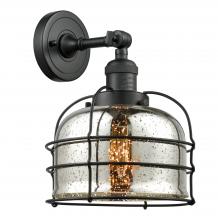 Innovations Lighting 203-BK-G78-CE-LED - Bell Cage - 1 Light - 9 inch - Matte Black - Adjustable Sconce