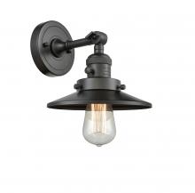 Innovations Lighting 203SW-OB-M5-LED - Railroad - 1 Light - 8 inch - Oil Rubbed Bronze - Adjustable Sconce