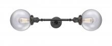 Innovations Lighting 208L-OB-G202-8-LED - Beacon - 2 Light - 8 inch - Oil Rubbed Bronze - Adjustable Bath Vanity Light