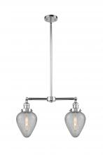 Innovations Lighting 209-PC-G165-LED - Geneseo - 2 Light - 21 inch - Polished Chrome - Stem Hung - Adjustable Island Light