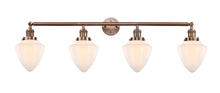 Innovations Lighting 215-AC-G661-7 - Bullet - 4 Light - 46 inch - Antique Copper - Adjustable Bath Vanity Light