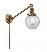 Innovations Lighting 237-BB-G204-6-LED - Beacon - 1 Light - 6 inch - Brushed Brass -Adjustable Swing Arm