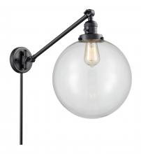 Innovations Lighting 237-BK-G202-12 - Beacon - 1 Light - 12 inch - Matte Black -Adjustable Swing Arm