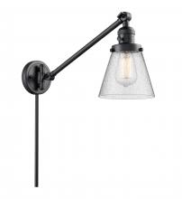 Innovations Lighting 237-BK-G64 - Cone - 1 Light - 8 inch - Matte Black -Adjustable Swing Arm