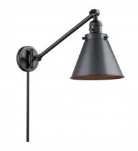 Innovations Lighting 237-BK-M13-BK - Appalachian - 1 Light - 8 inch - Matte Black -Adjustable Swing Arm