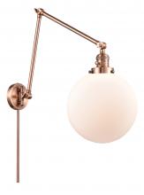 Innovations Lighting 238-AC-G201-10 - Beacon - 1 Light - 10 inch - Antique Copper -Adjustable Swing Arm