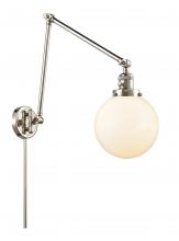 Innovations Lighting 238-PN-G201-8 - Beacon - 1 Light - 8 inch - Polished Nickel -Adjustable Swing Arm