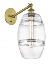 Innovations Lighting 317-1W-BB-G557-8CL - Vaz - 1 Light - 8 inch - Brushed Brass - Adjustable Sconce
