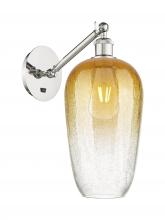 Innovations Lighting 317-1W-PN-G484-7AM - Brookhaven Flute - 1 Light - 7 inch - Polished Nickel - Sconce