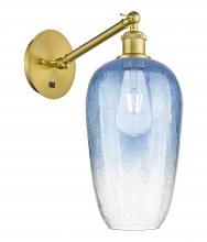 Innovations Lighting 317-1W-SG-G484-7SB - Brookhaven Flute - 1 Light - 7 inch - Satin Gold - Sconce
