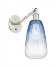 Innovations Lighting 317-1W-SN-G480-6SB - Brookhaven Almond - 1 Light - 6 inch - Brushed Satin Nickel - Sconce