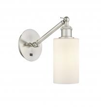 Innovations Lighting 317-1W-SN-G801 - Clymer - 1 Light - 4 inch - Brushed Satin Nickel - Adjustable Sconce