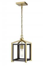 Innovations Lighting 376-1P-BSB-8 - Wiscoy - 1 Light - 8 inch - Black Satin Brass - Pendant
